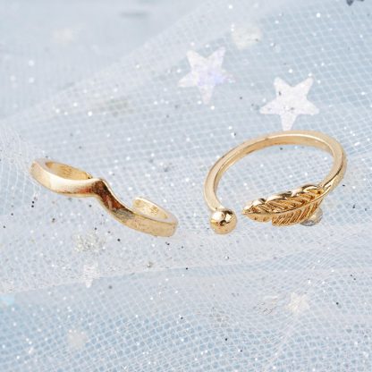 12 Pieces Toe Rings with Geometric Design - Image 11