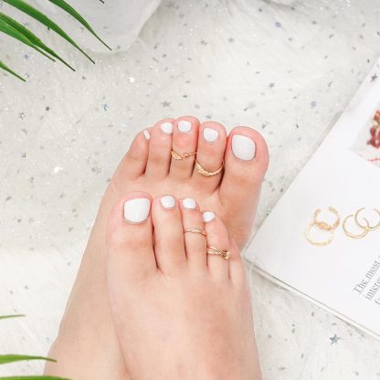 12 Pieces Toe Rings with Geometric Design - Image 13
