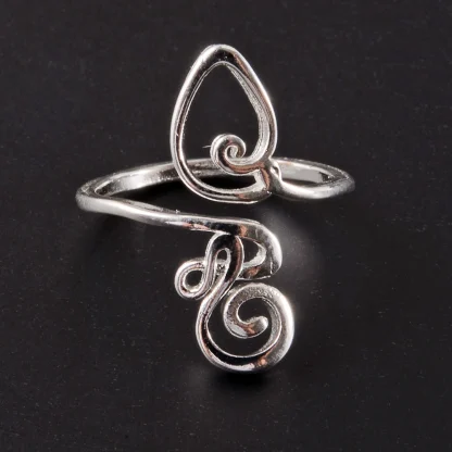 Creative Toe Ring with Twirling Design - Image 12