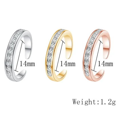 Luxury Open Band Toe Rings for Women - Image 7