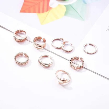 Sparkling Toe Rings with Adjustable Fit - Image 6