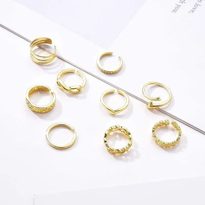Sparkling Toe Rings with Adjustable Fit - Image 4