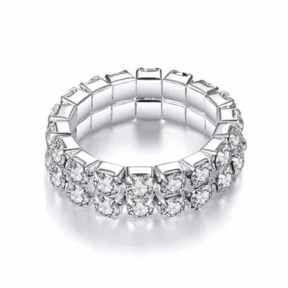 Elastic Toe Ring with Rhinestone Inspired Decor - Image 9