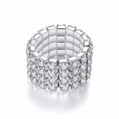 Elastic Toe Ring with Rhinestone Inspired Decor - Image 11
