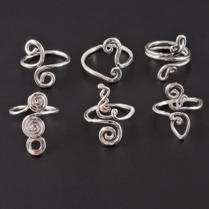 Creative Toe Ring with Twirling Design - Image 7
