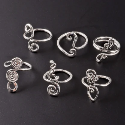 Creative Toe Ring with Twirling Design - Image 5