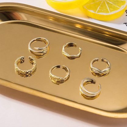 Adjustable Open Band Toe Rings - Image 11