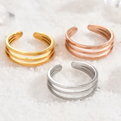 Simplicity Toe Ring with 3 Layer Design
