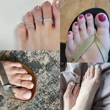 Simplicity Toe Ring with 3 Layer Design - Image 4