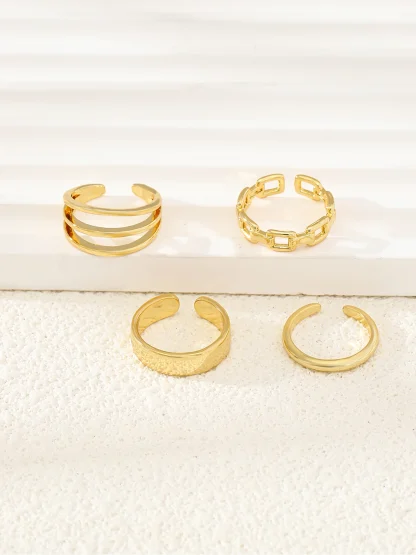 4 Pieces Open-Ended Adjustable Toe Ring - Image 5