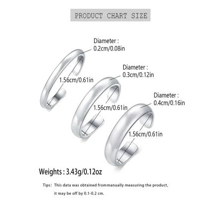 Simplicity Shiny Adjustable Toe Ring - Image 3