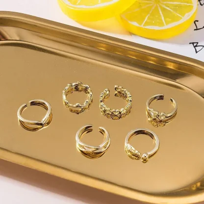 Chic 12 Pieces Toe Rings with Open Band - Image 4