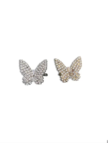 Butterfly Shape Ring with Dazzling Design - Image 3