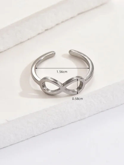 Free Size Toe Rings with Infinity Sign - Image 12