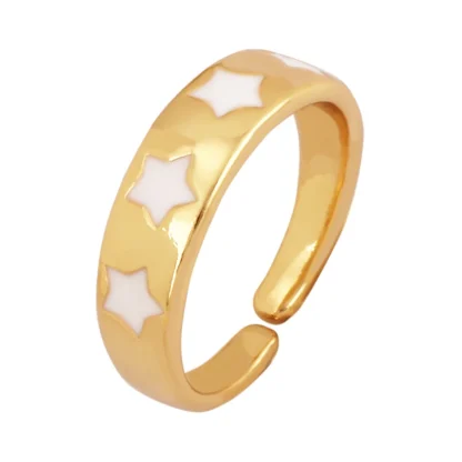 Adjustable Toe Ring with Star Design
