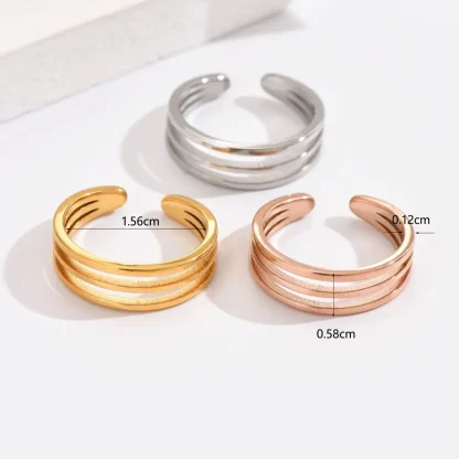 Simplicity Toe Ring with 3 Layer Design - Image 2