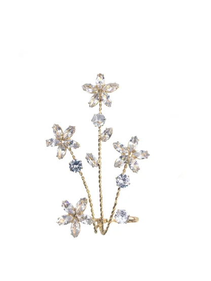 Double Toe Ring with Luxurious Floral Design - Image 4