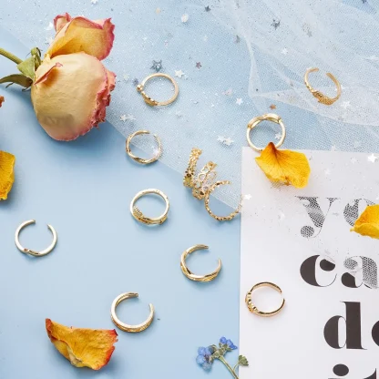 12-Piece Set Toe Ring with Open Band - Image 8