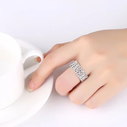 Elastic Toe Ring with Rhinestone Inspired Decor - Image 7