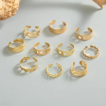 Adjustable Toe Ring with Hollow Design - Image 5