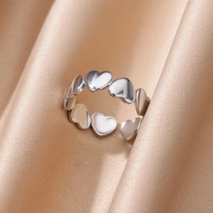 Hollow Out Heart Shape Toe Ring - Image 4