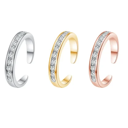 Luxury Open Band Toe Rings for Women - Image 6