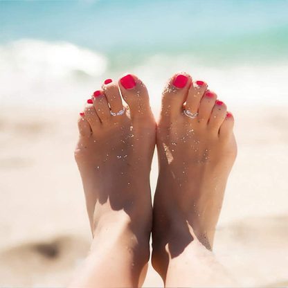 Adjustable Open Band Toe Rings - Image 9