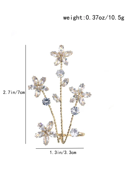 Double Toe Ring with Luxurious Floral Design - Image 3