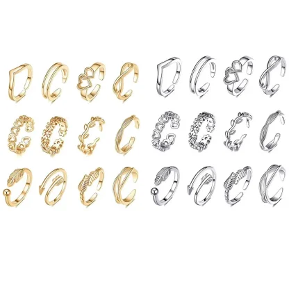 Boho-Style Toe Ring with Open Band - Image 5