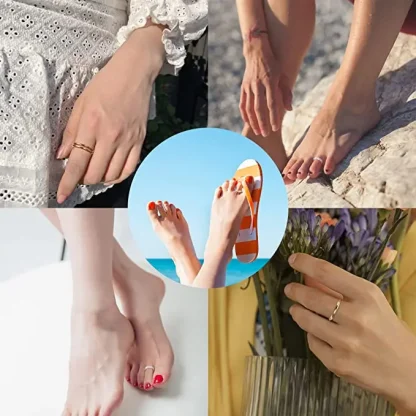 Stylish Toe Ring with Hollow Design - Image 5