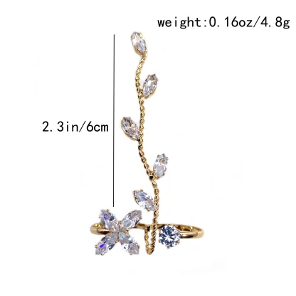 Luxury Toe Ring with Floral Design - Image 6